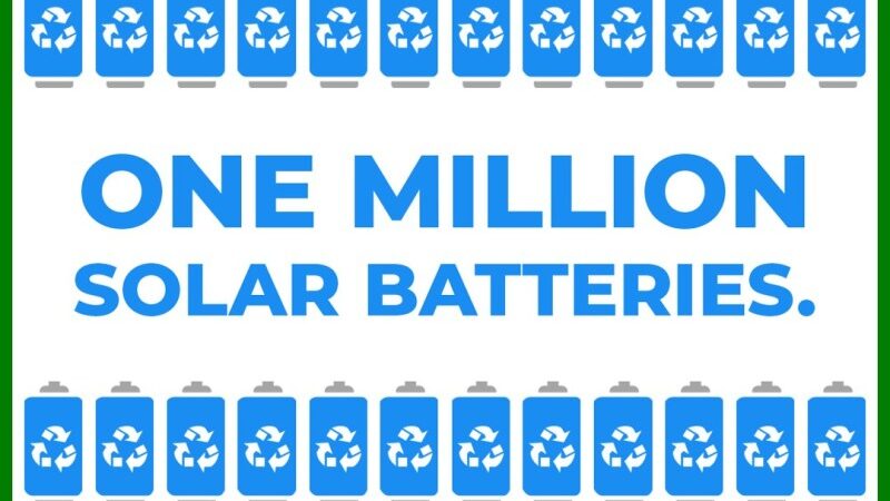 One million solar batteries