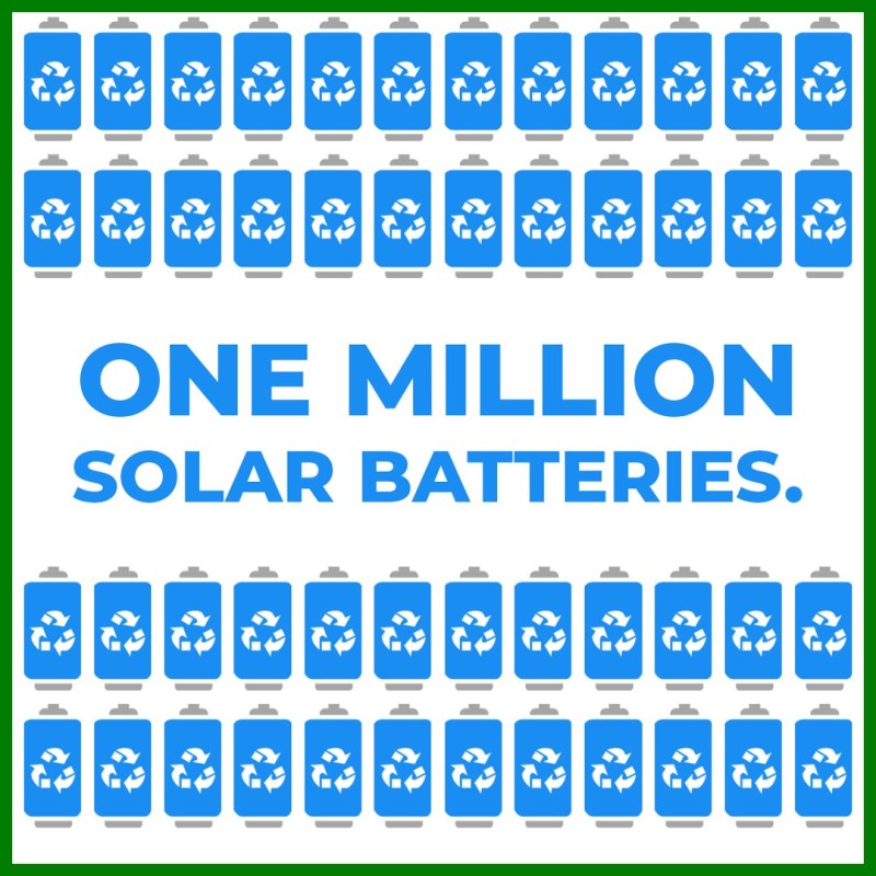 One million solar batteries