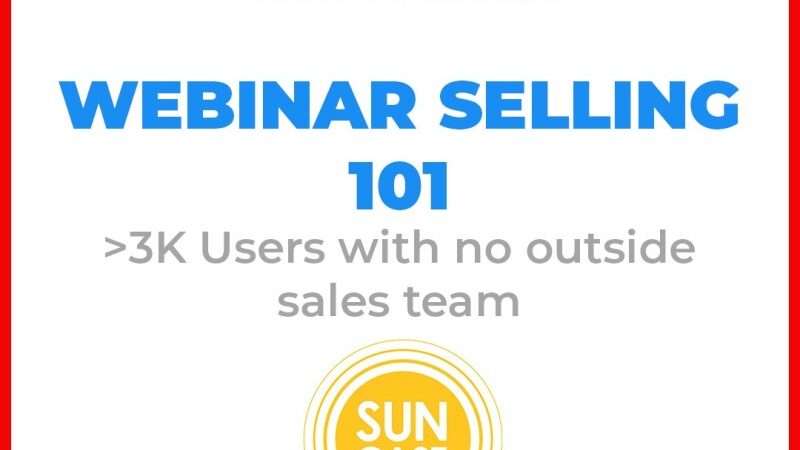 Webinar selling 101