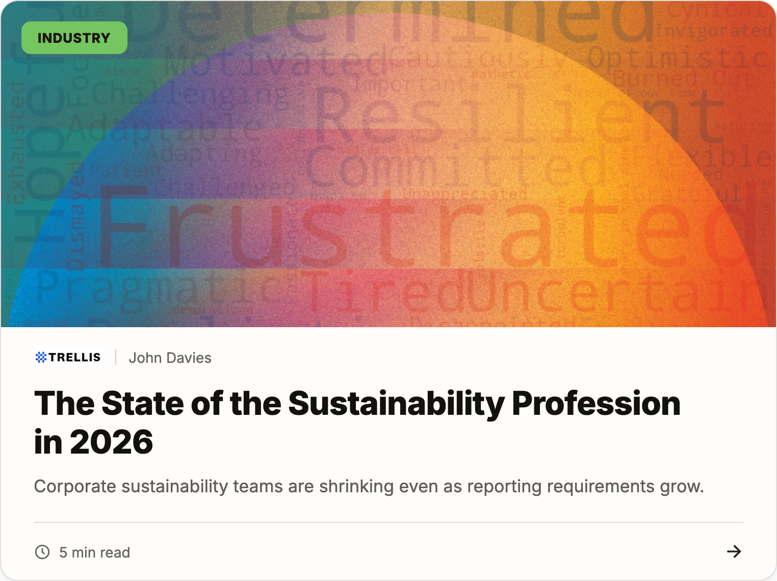 State of the Sustainability Profession 2026