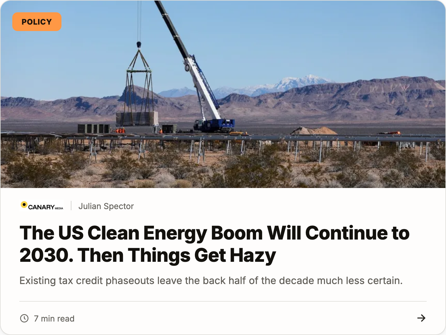 US clean energy boom will continue to 2030