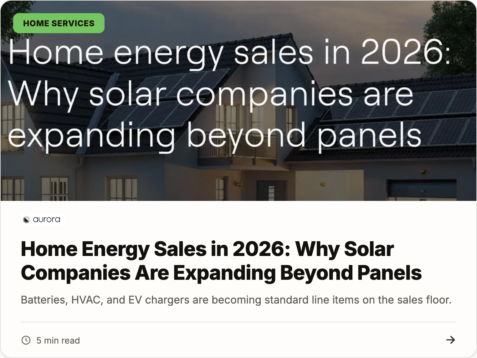 Home energy sales in 2026