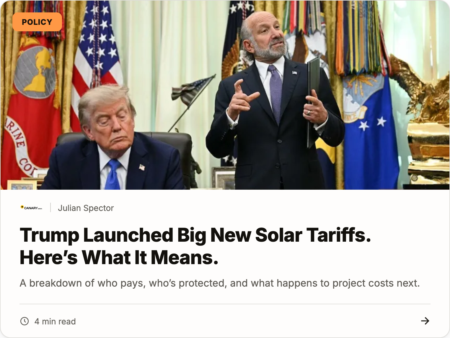 Trump launched big new solar tariffs. Here's what it means.