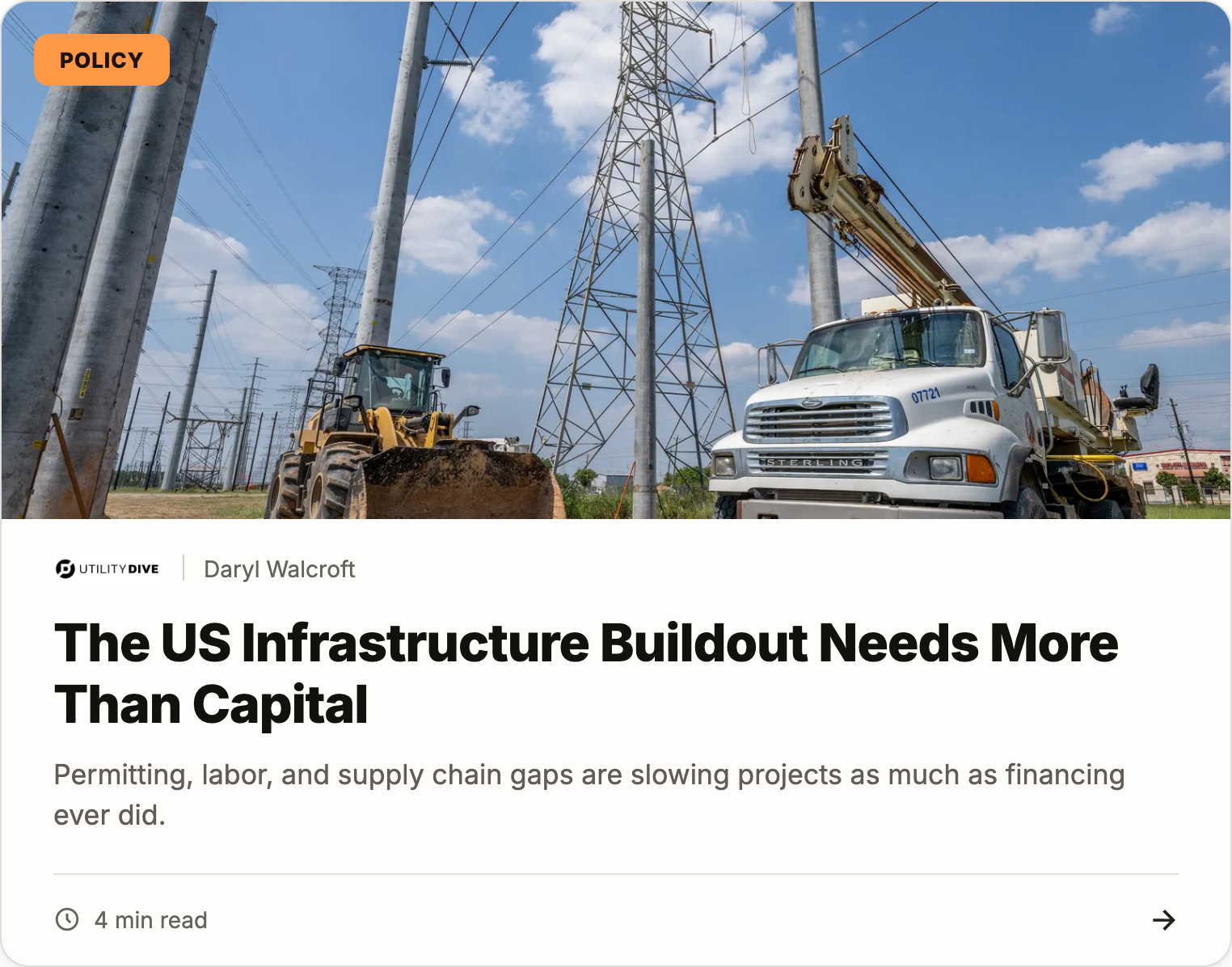 The US infrastructure buildout needs more than capital