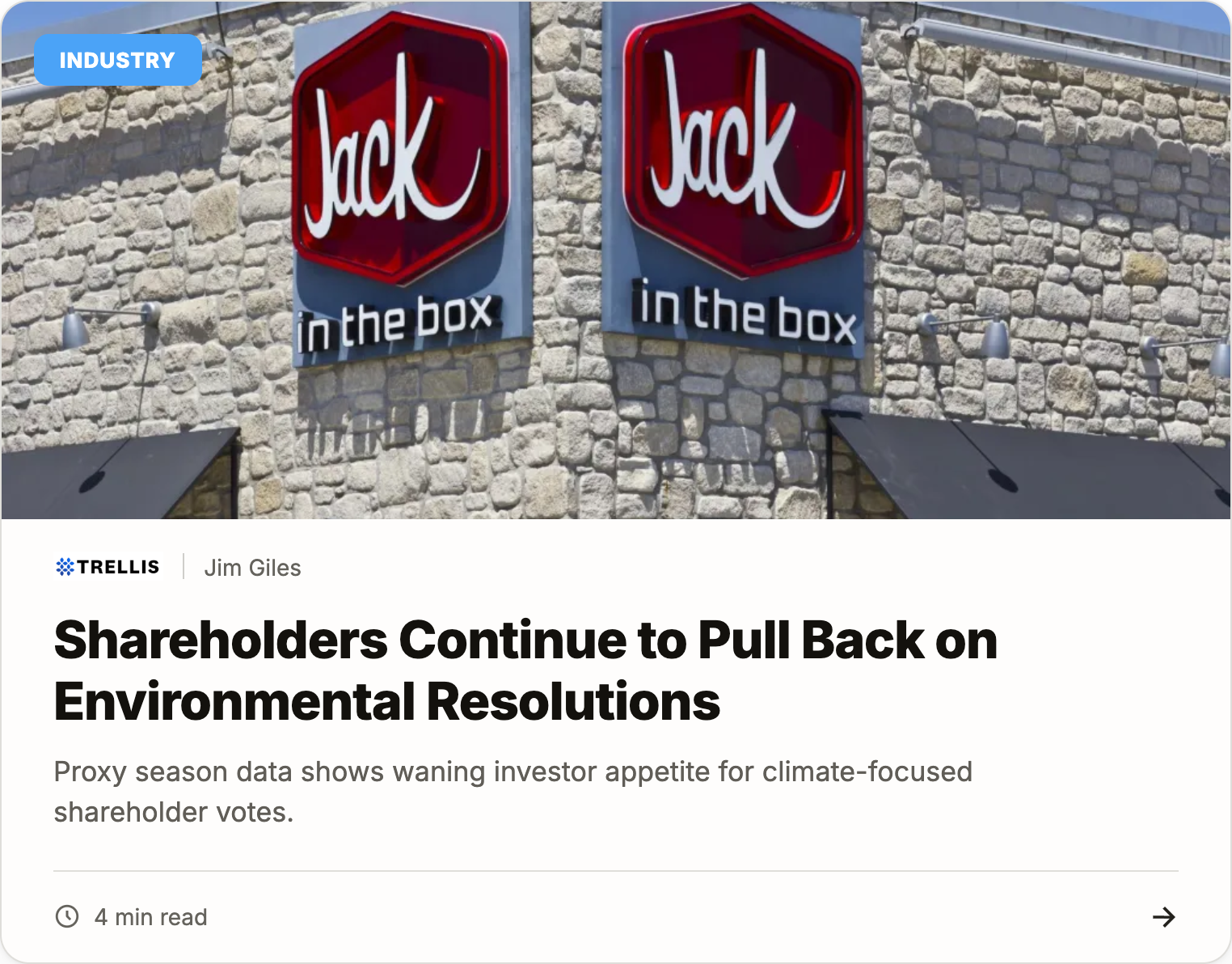Shareholders continue to pull back on environmental resolutions