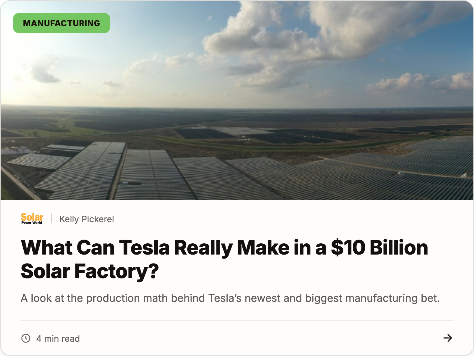 What can Tesla really make in a $10 billion solar factory?