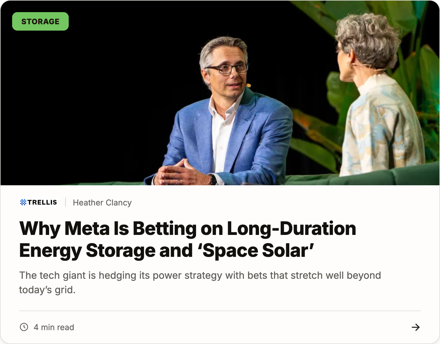 Why Meta is betting on long-duration energy storage and space solar