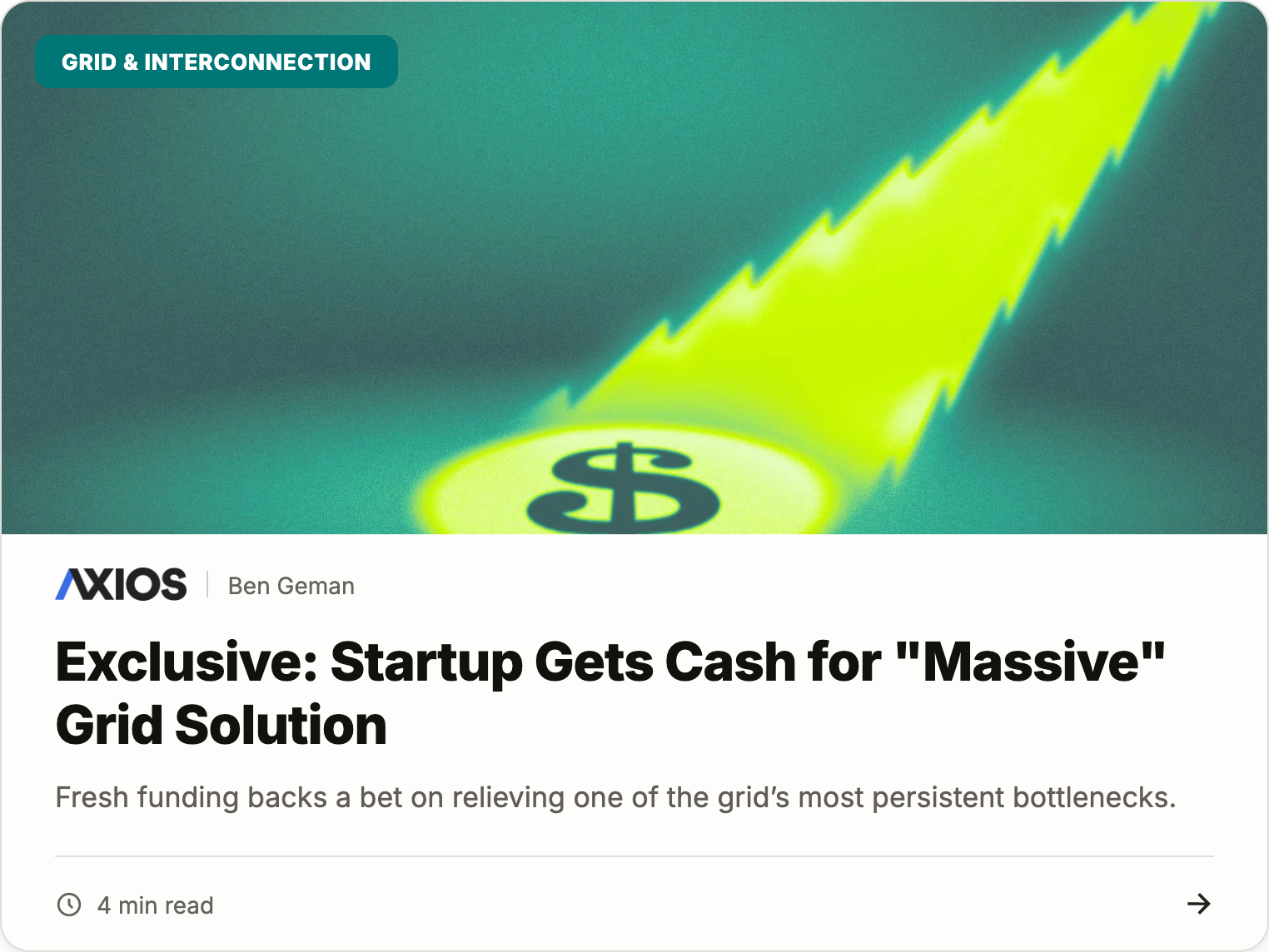 Exclusive: Startup gets cash for massive grid solution